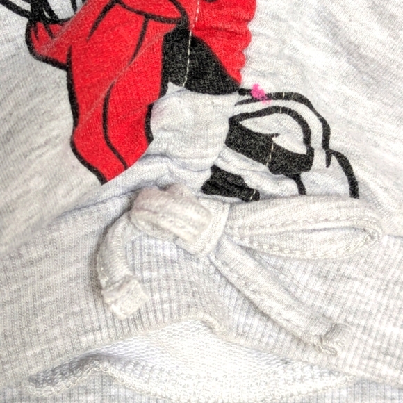 Disney Jr Minnie Mouse (5T) Pullover Sweatshirt with Decorative Draw String - Picture 5 of 14
